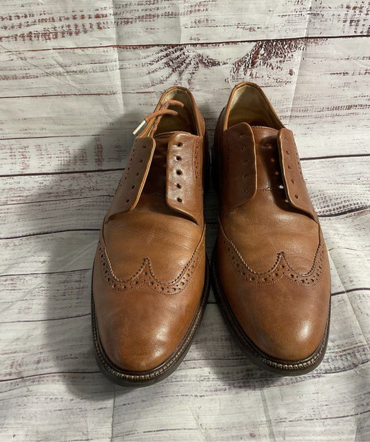 Cole Haan Dress Shoes Men's C20322 Size 9.5M Warren Wing Oxford Tan Leather