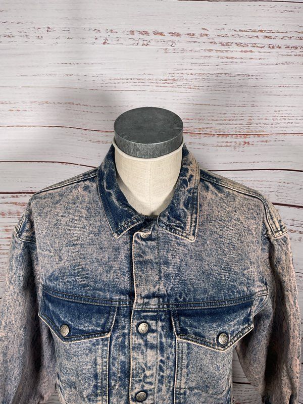 Vintage Calvin Klein Unisex Washed Denim Trucker Jacket Size M