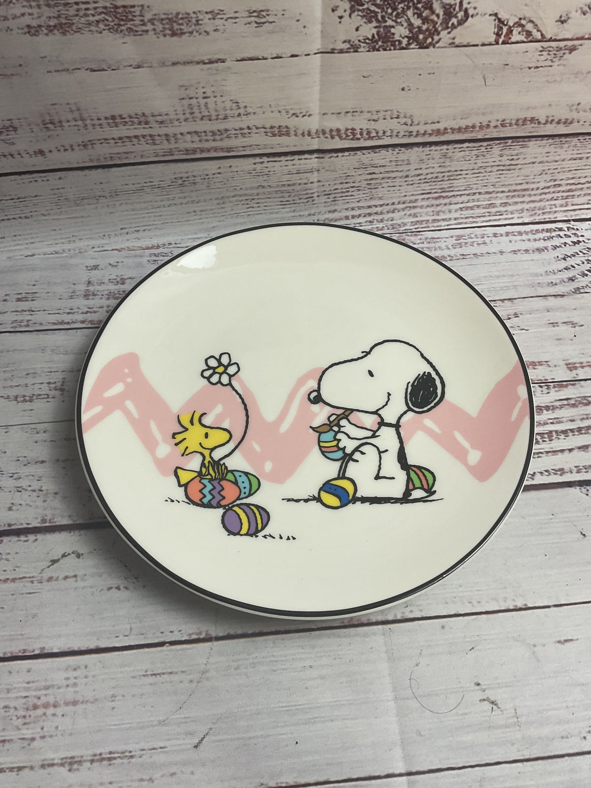 Lenox Snoopy Peanuts Easter Plates Box Set Of 4