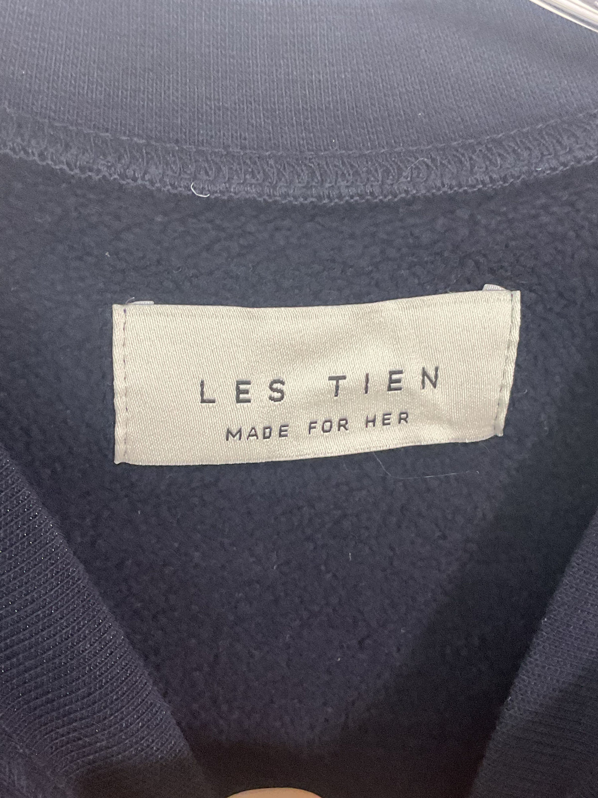 Les Tien Navy Cotton Sweatshirt - Size M