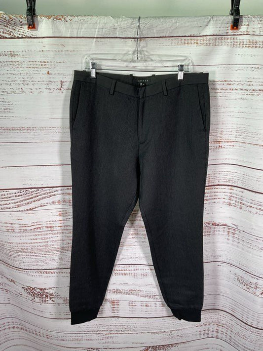 Theory Men's 100% Wool Black & Dark Grey Dress Pants Size 34