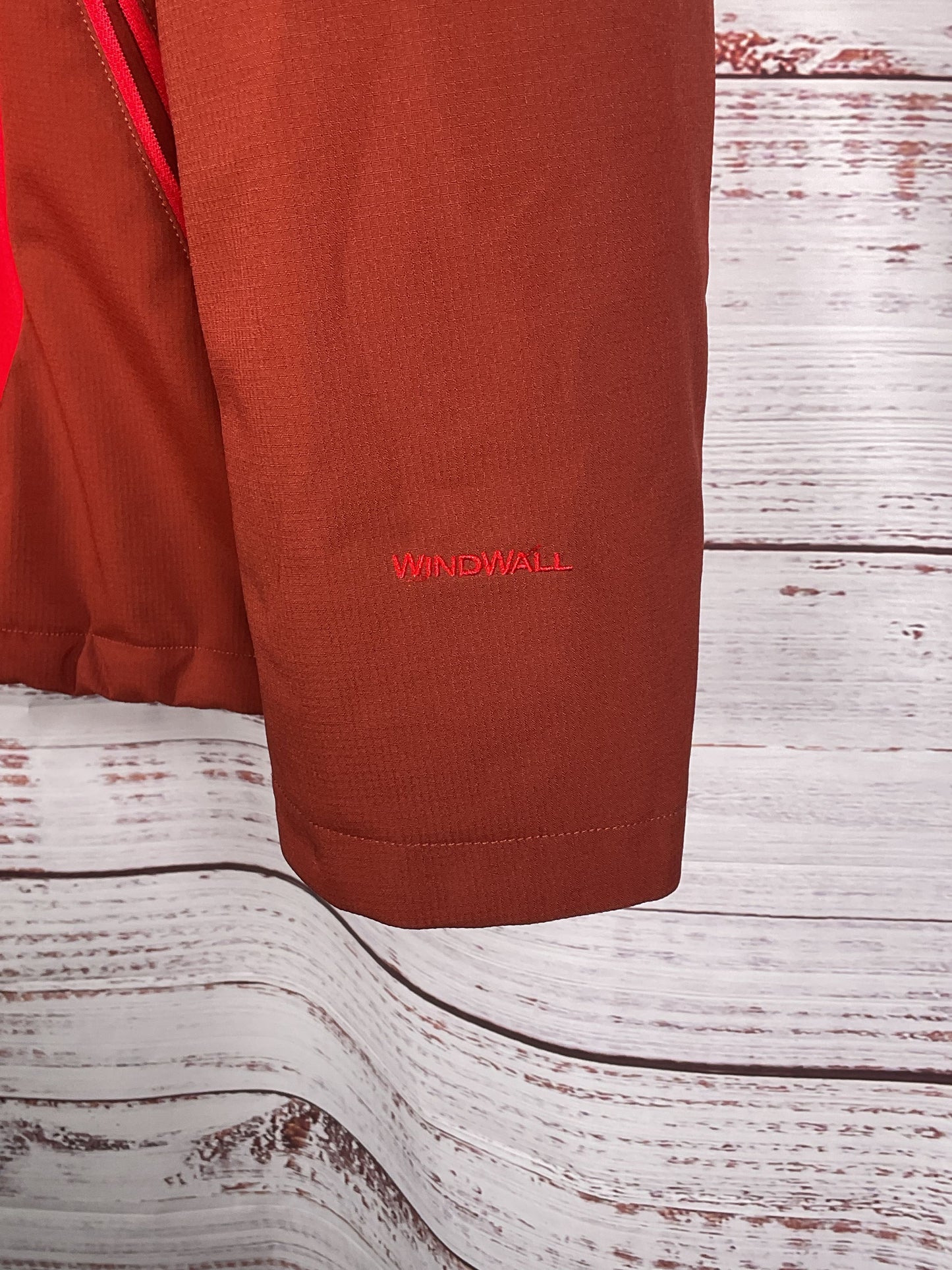 North Face Red Windwall Hooded Jacket - Size XL