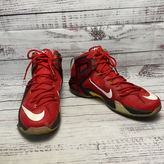 Nike Lebron 12 XII Elite Red/Gold Red Athletic Shoe Men Size 12 1 of 2