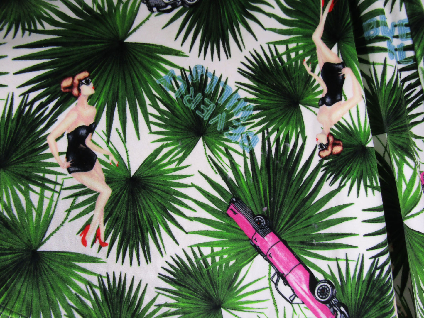 Joyrich Women's Pinup Style Print Tropical Cruise Skate Skirt Size XS