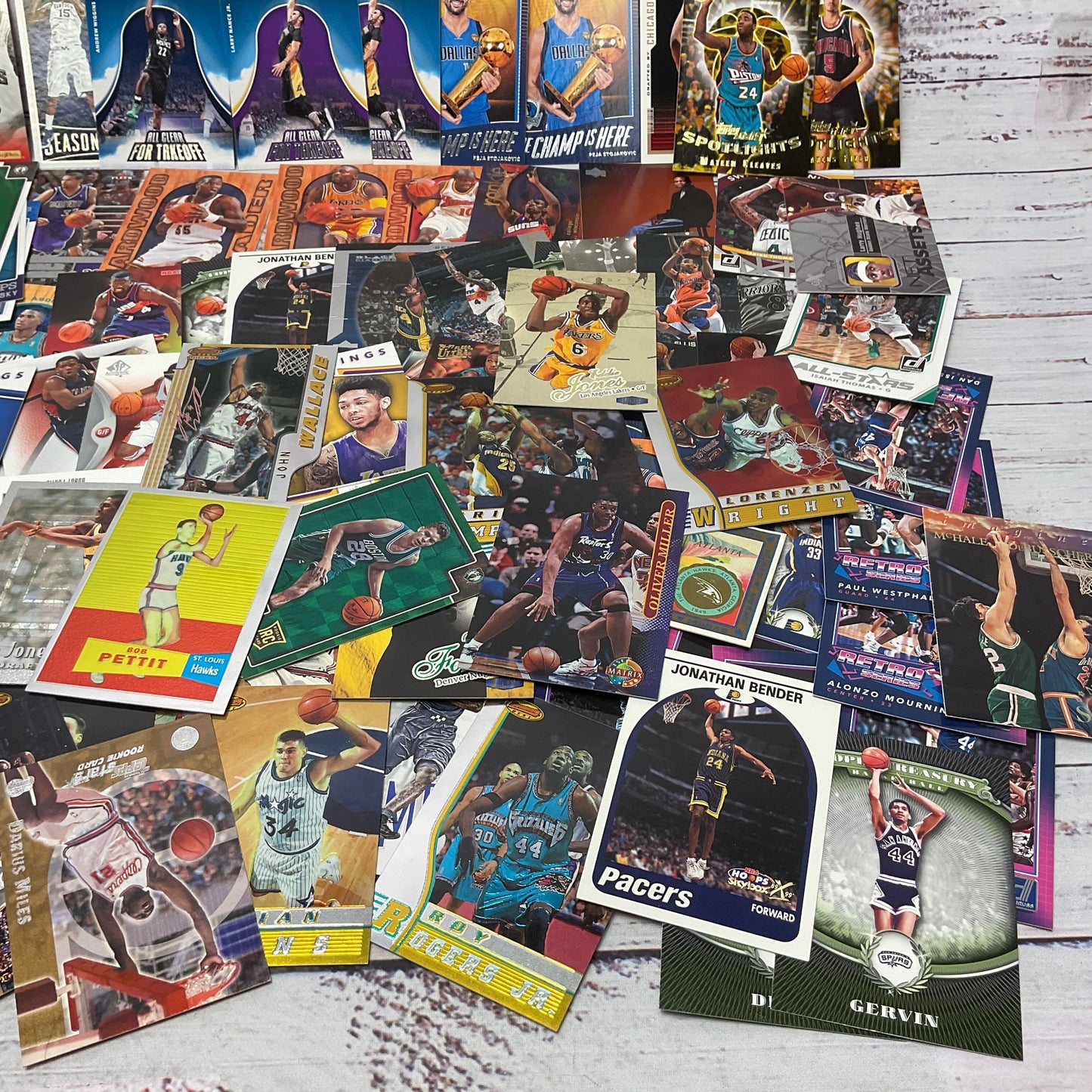 Panini Topps Upperdeck Fleer Basketball Metallic Holographic Trading Card 115pcs