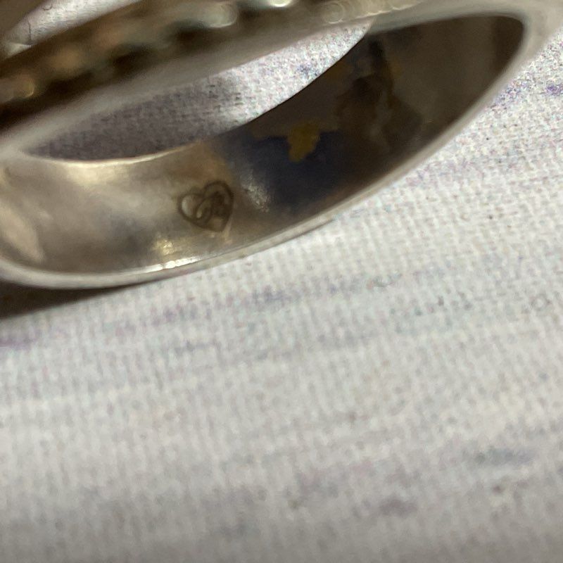 BRIGHTON Sterling Silver Two Tone Fashion SZ 10 Ring- 9.76g