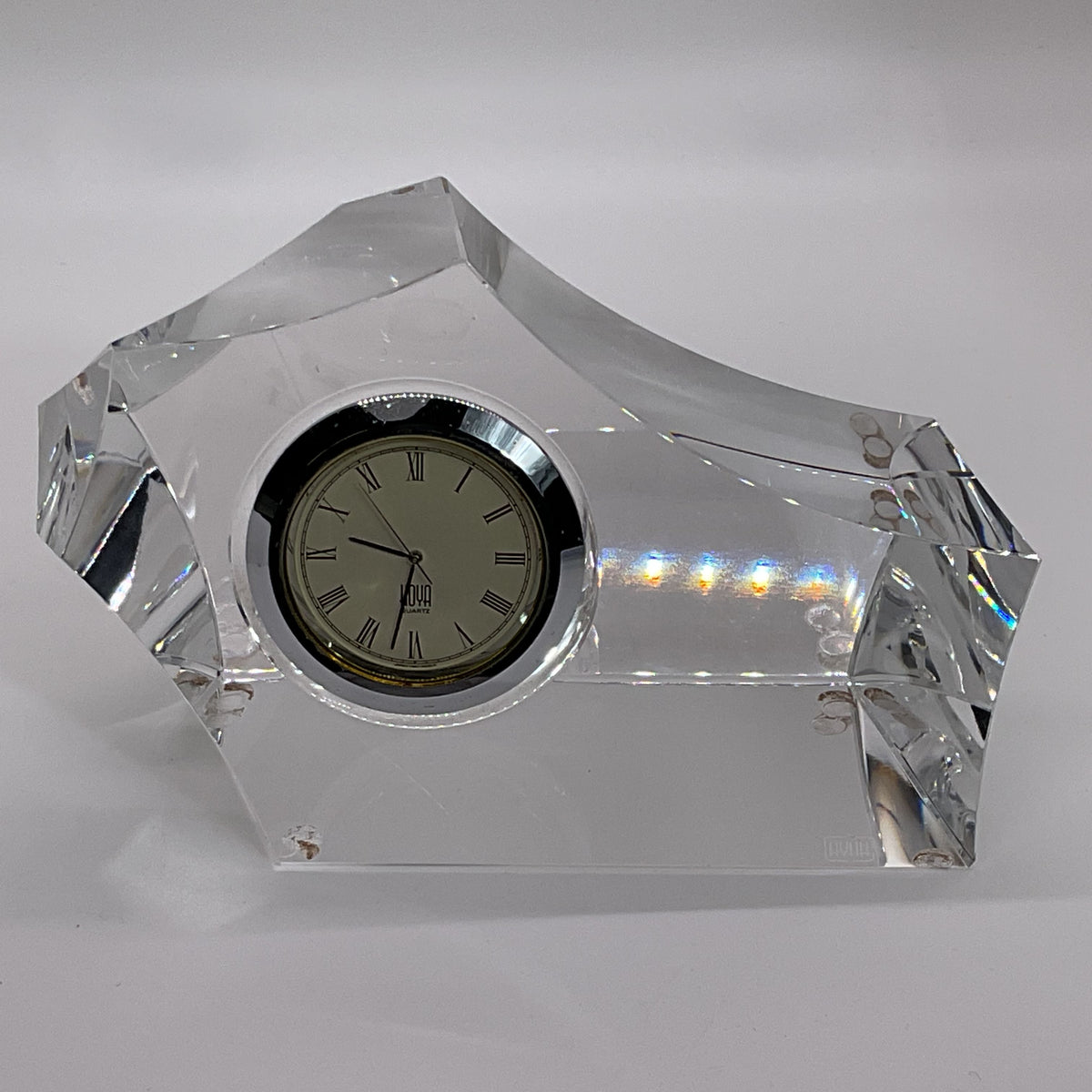 HOYA Crystal Desk Clock- 3.25" x 5.25"