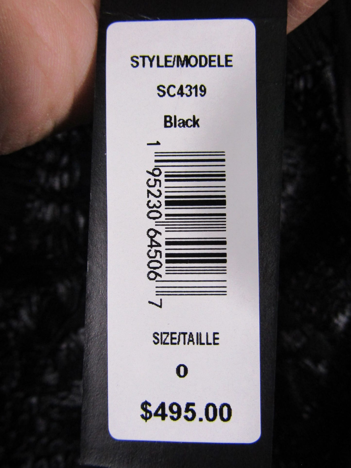 Badgley Mischka Women's Black Soutache Embellished Sheer Blouson Sleeves Dress