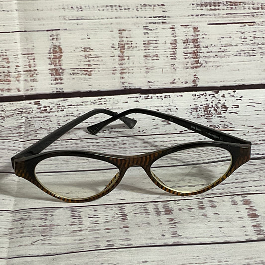 VTG. THEO "Blanc" Brown Cat Eye Eyeglasses (FRAMES ONLY)