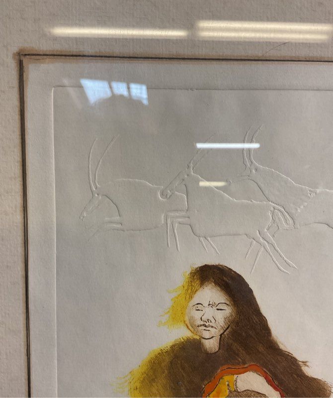 Pote Sangawongse BANGKOK THAILAND Hand Colored Etching Print Signed & Framed