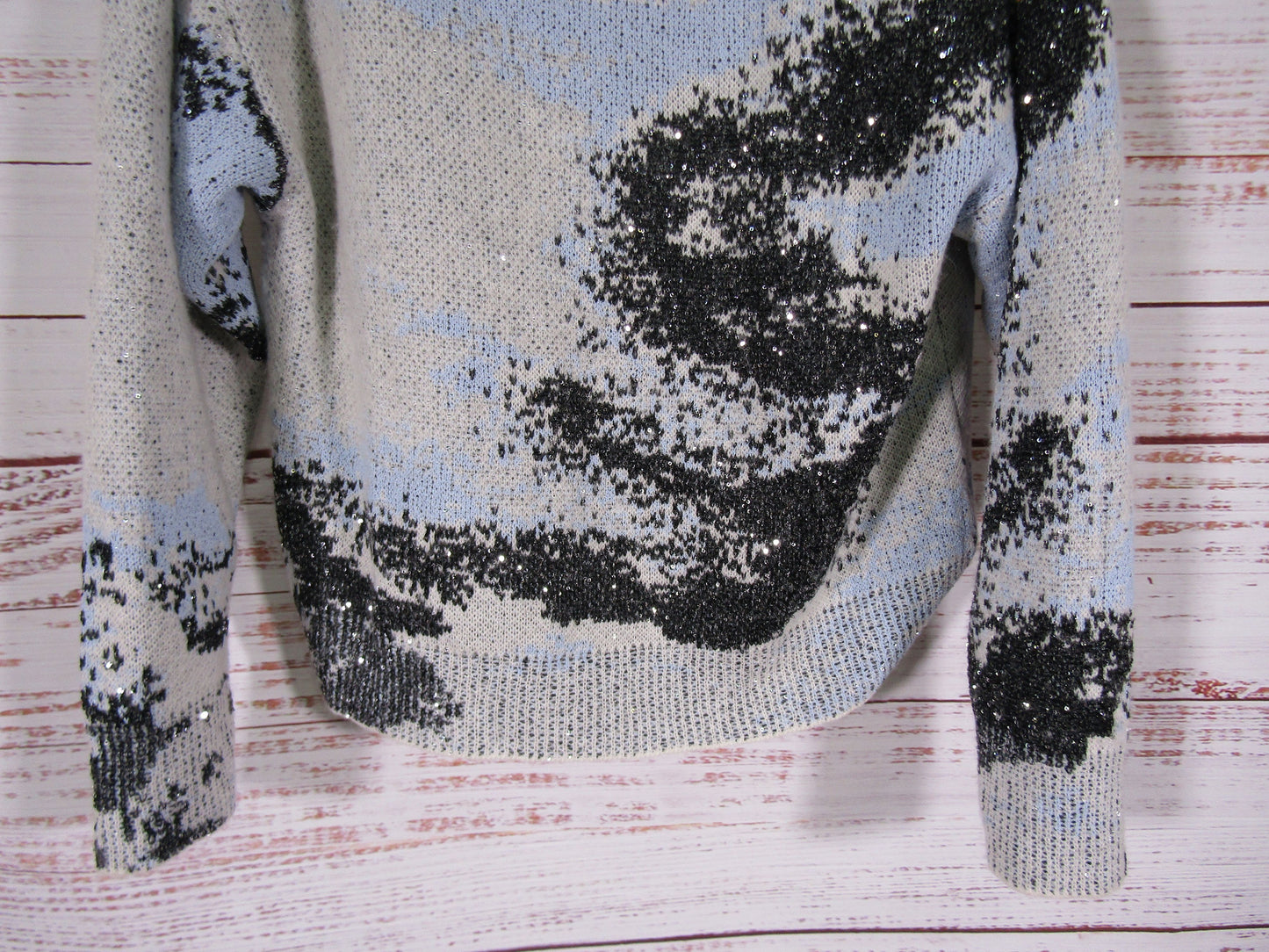 Rag & Bone Estelle Women's Gray Wool Blend Textured Knit Crewneck Sweater Size S