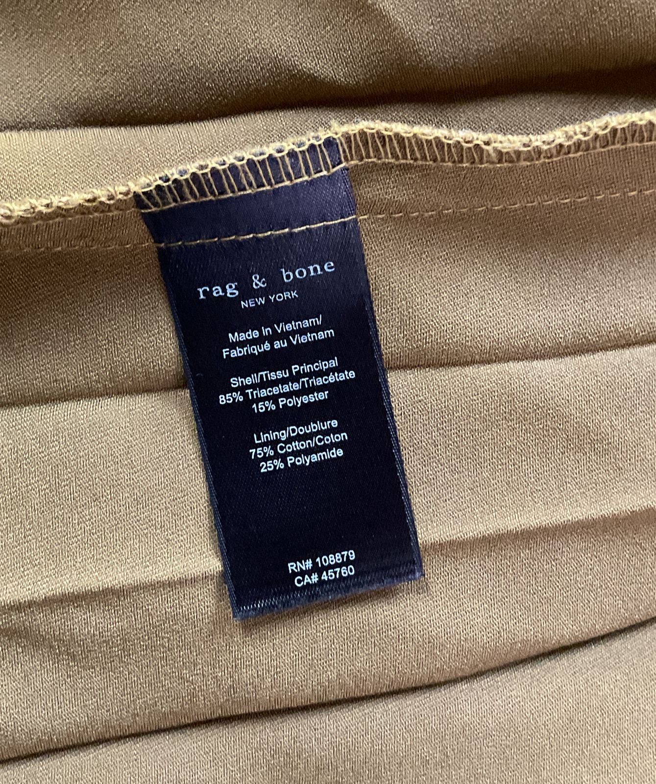 Rag & Bone Alma Pleated Cotton Blend Skirt Seed Green Skirt 4