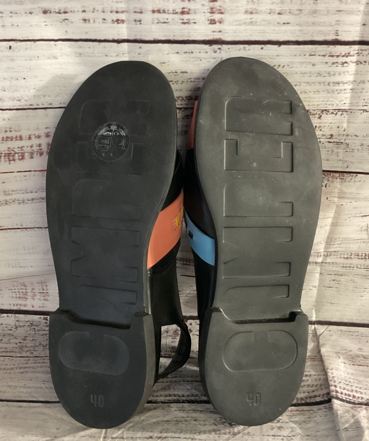 Camper Women Twins Leather Sandals Multicolor 40