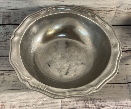 Wilton Mount Joy Armetale Country French Decorative Bowl Pewter