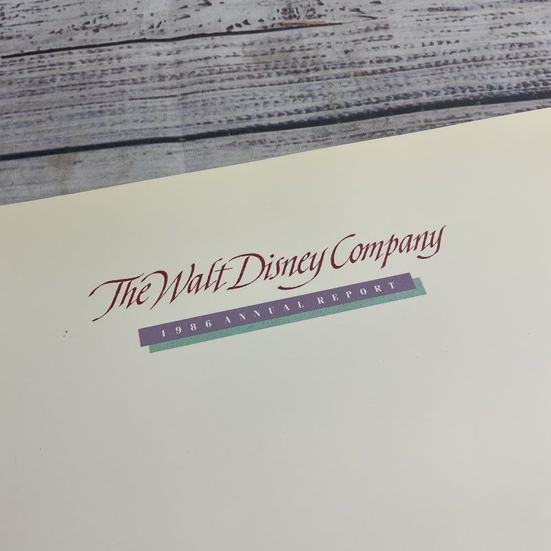 VTG. The Walt Disney Company 1986 Annual Report Disneyland Disneyana Collectable