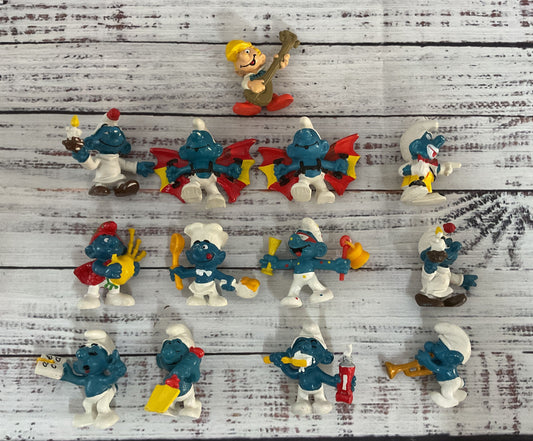 Vintage Schleich Peyo Smurfs Lot of 13