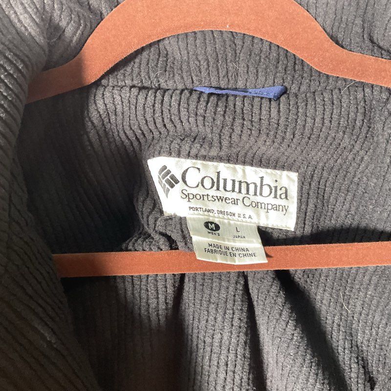 Columbia Blue/Black/Yellow Retro Belted Ski Snow Jumpsuit - Size M