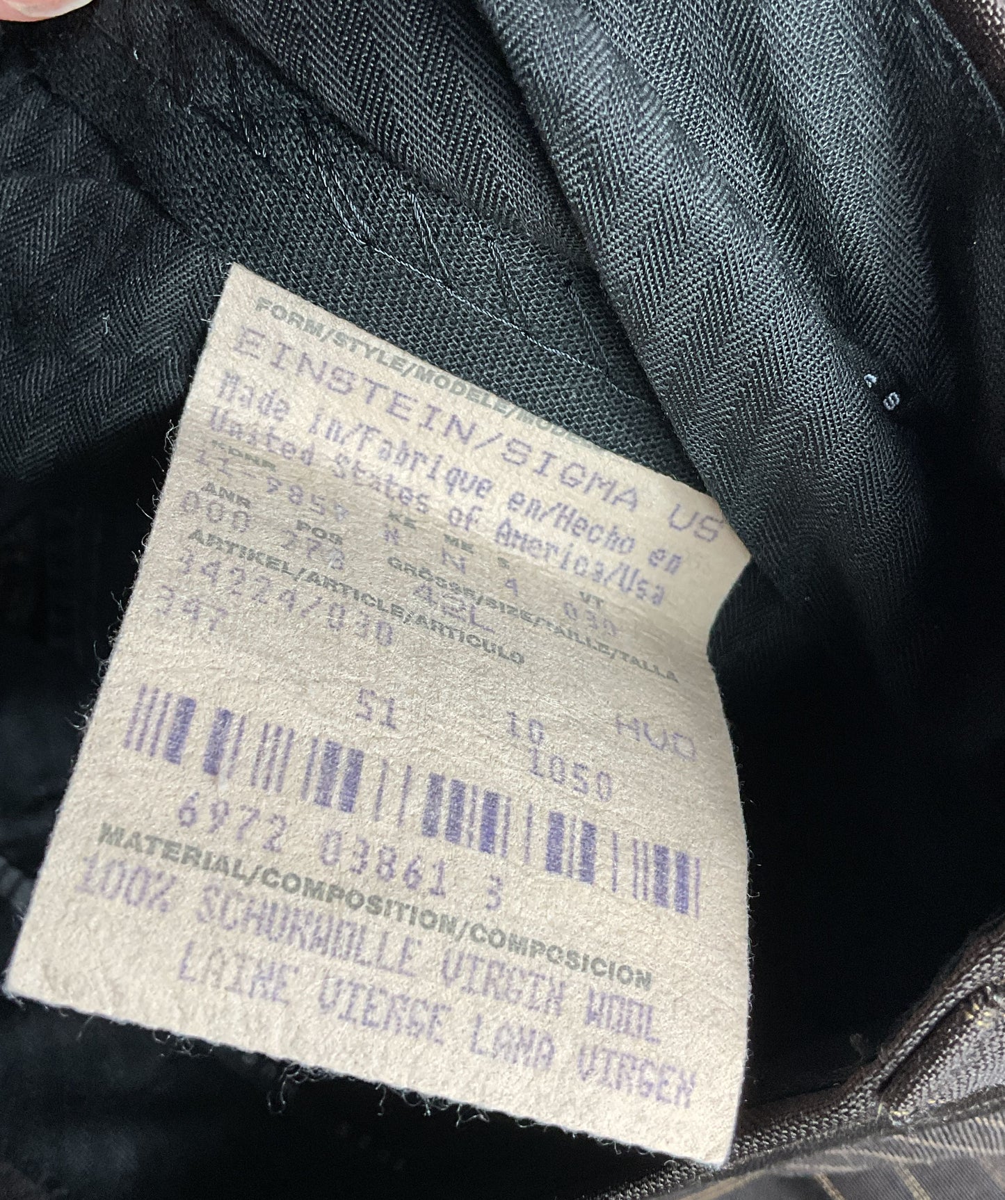Hugo Boss Pinstripe Dress Pants Brown 42L