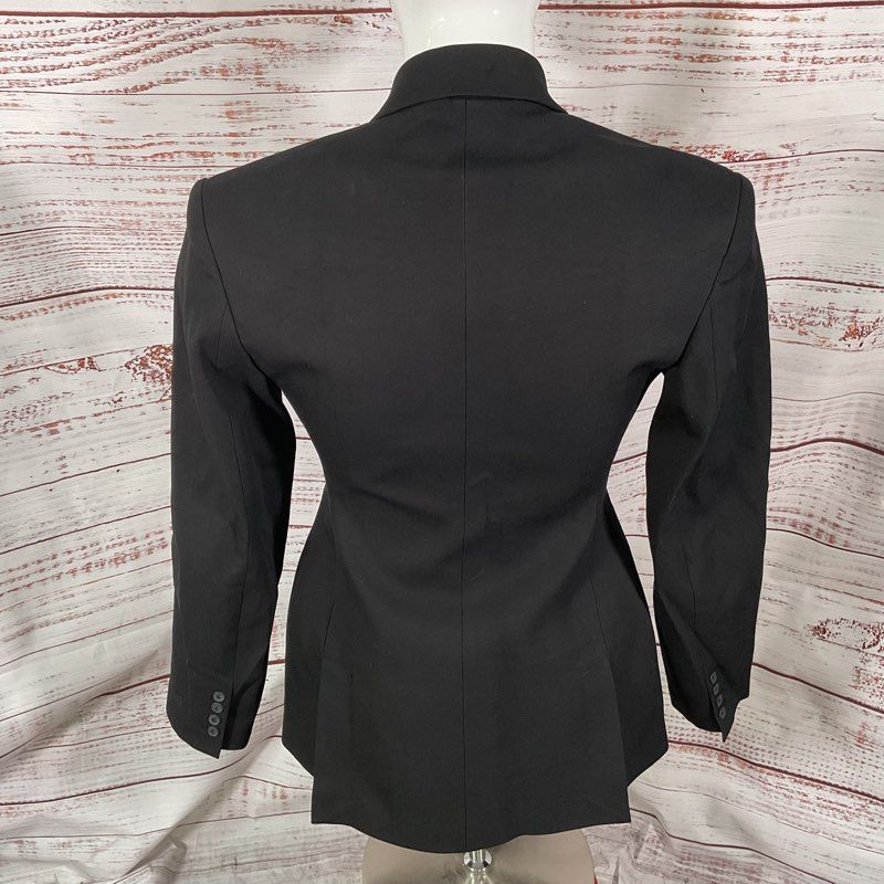 Salt Murphy Yann Black Low Cut Double Breasted Structured Blazer Size 38 2/2