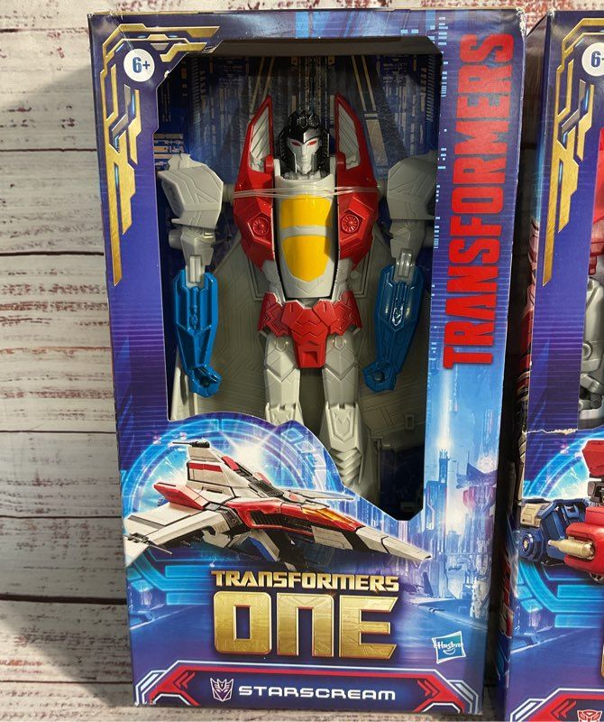 New Optimus Prime & Starscream Transformers One Action Figures Hasbro