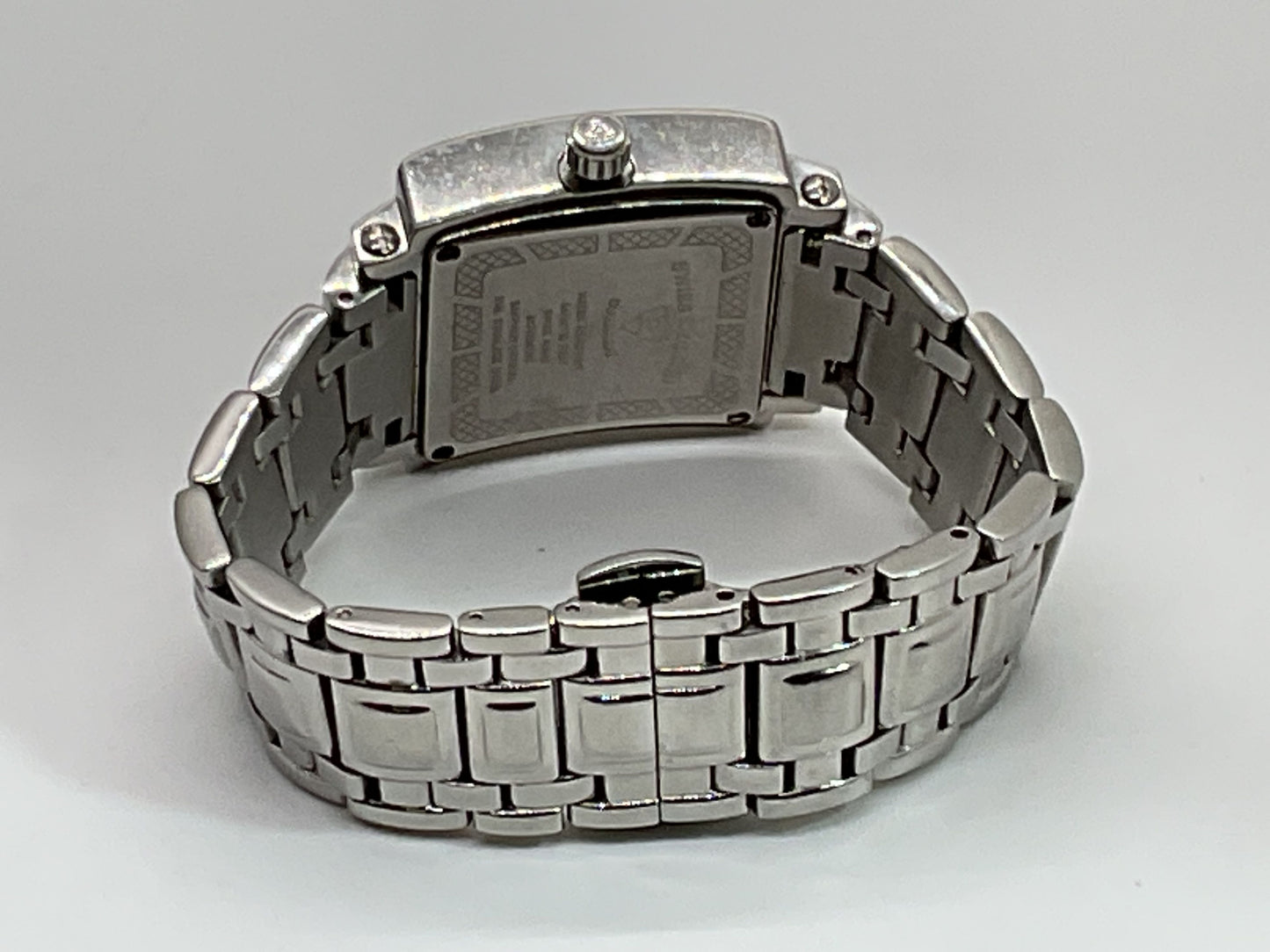 SWISS LEGEND Diamonds Silver Tone Diamond Accent & MOP Women's Watch- 6.25"