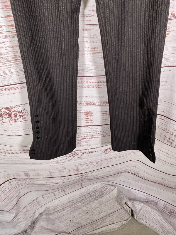 Ralph Lauren Collection Purple Label Women's Striped Dress Pants Wool Size 4