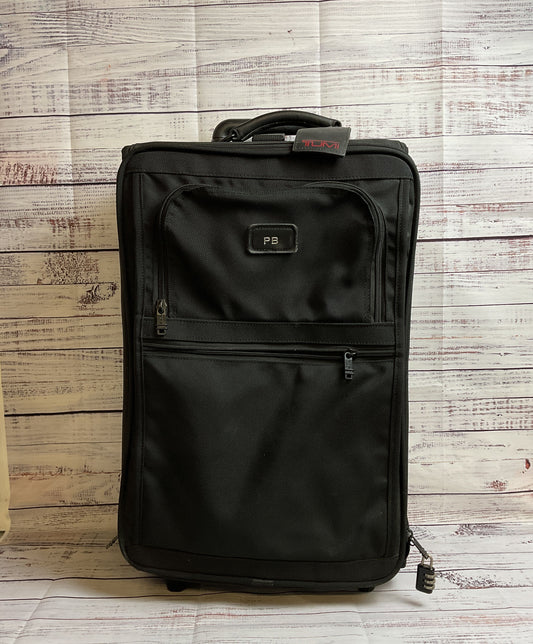 Tumi Black Initial Engraved 'PB' Suitcase
