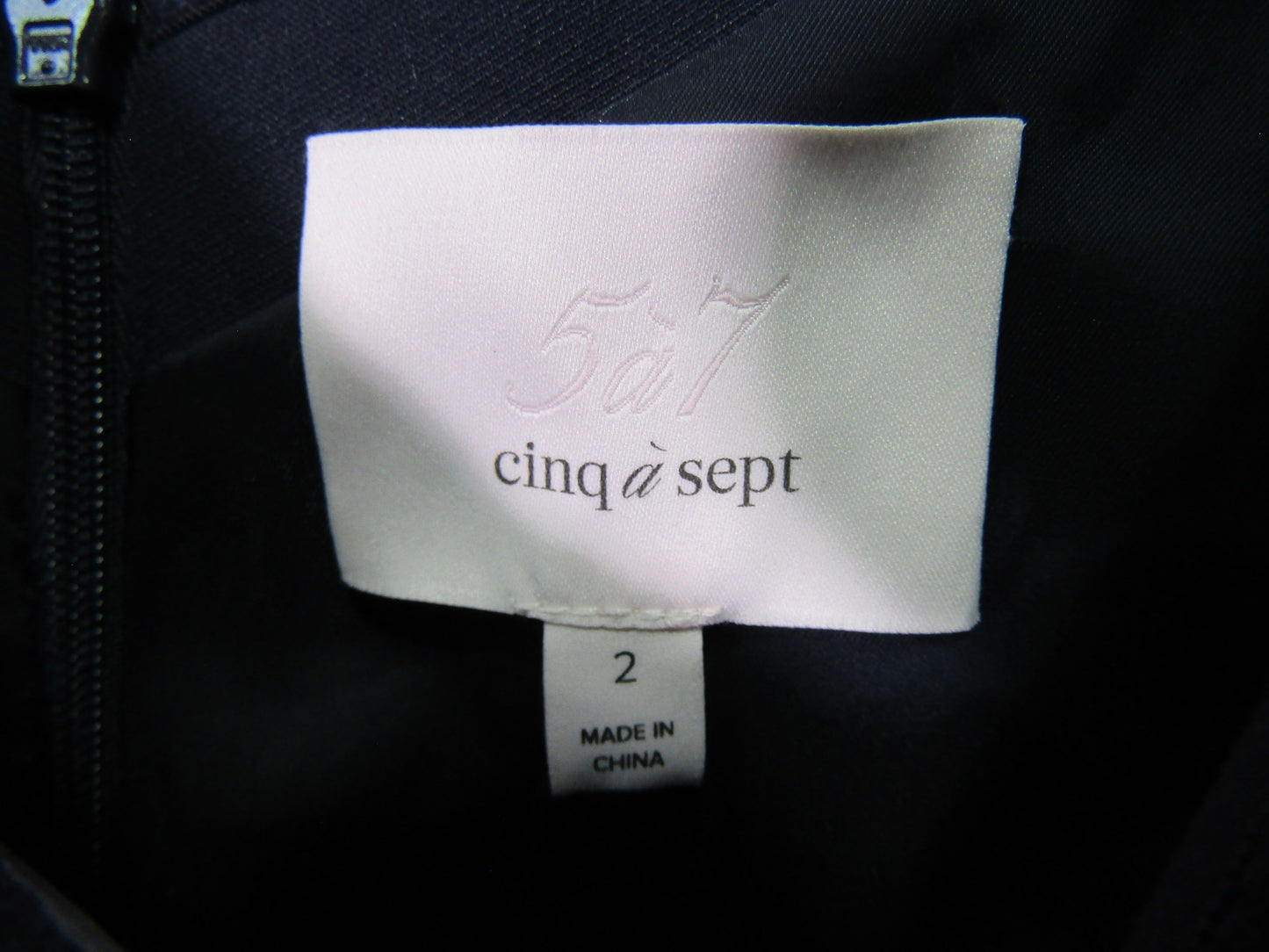 Cinq à Sept Kenna Women's Navy Blue Off The Shoulder Mini Dress Size 2