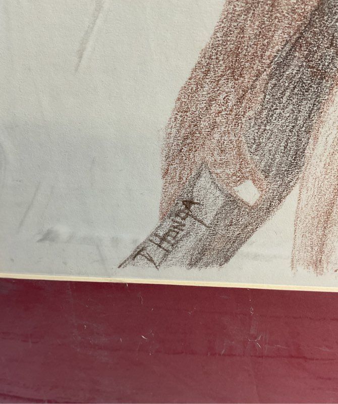 Original Colored Drawing By Quadriplegia Native American Artist Tyree Honga
