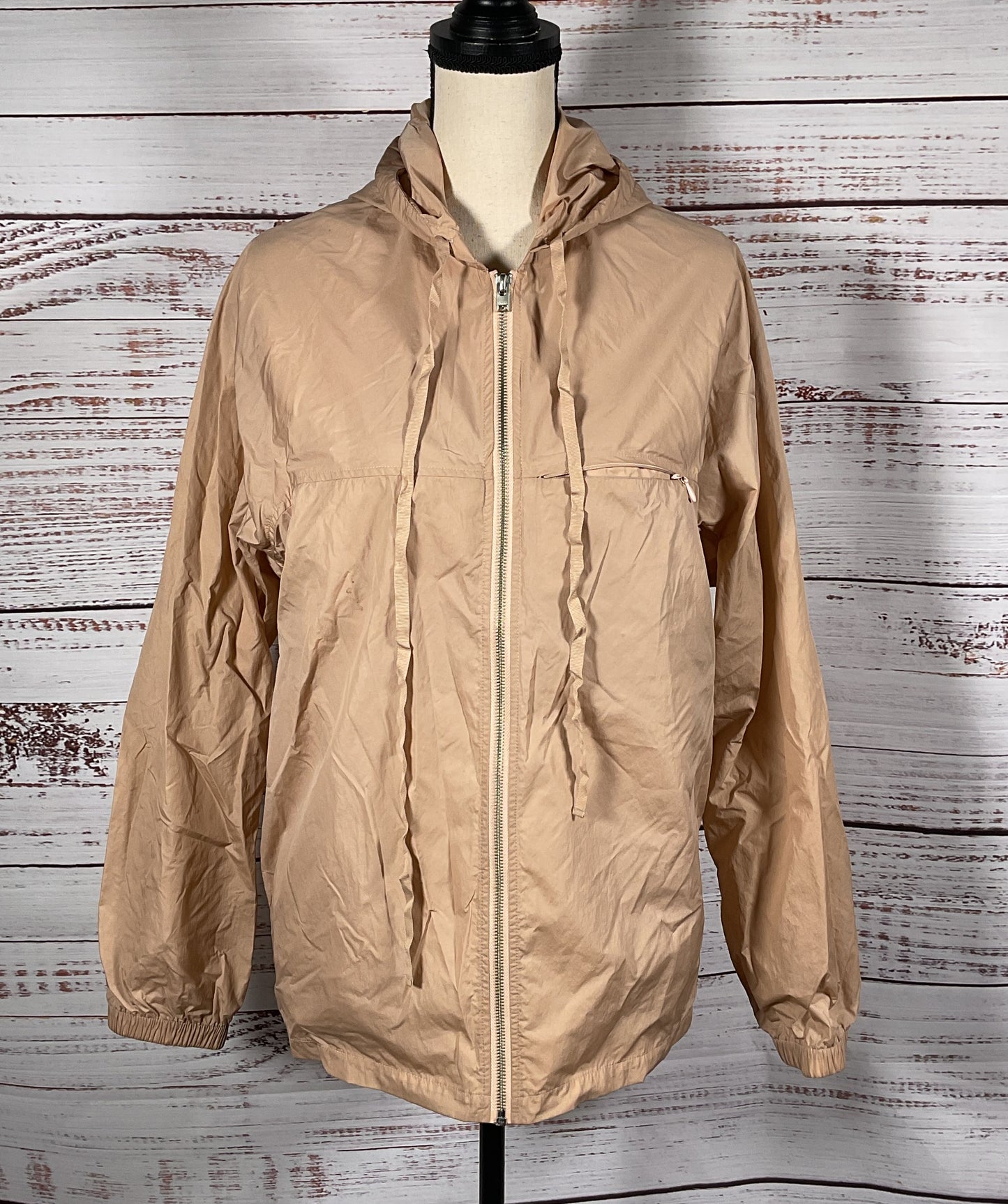 STAMPD Lightweight Windbreaker Jacket Beige S