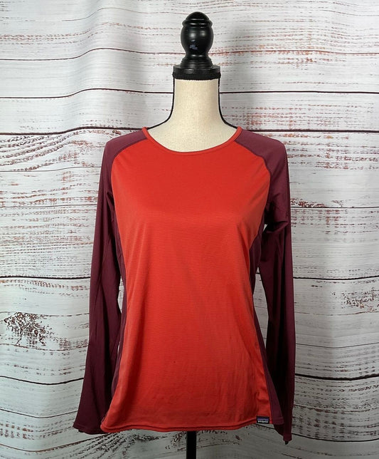 Patagonia Red Long Sleeve T-Shirt Outdoor Wear Women's - Size Large