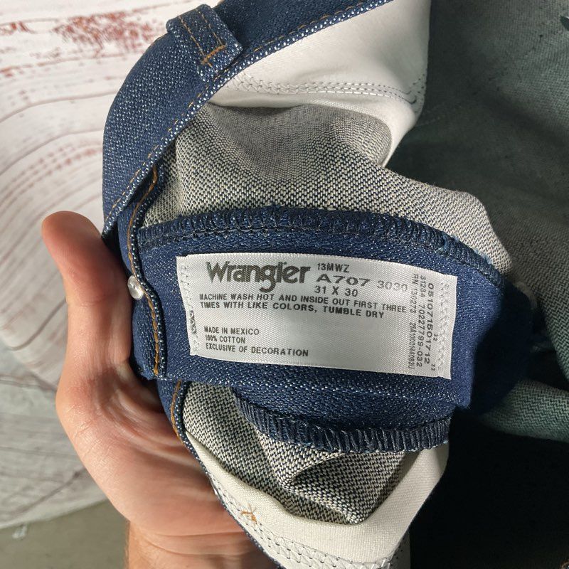Vintage 90s Wrangler Cowboy Cut 13MWZ A707 Jeans Size 31x30