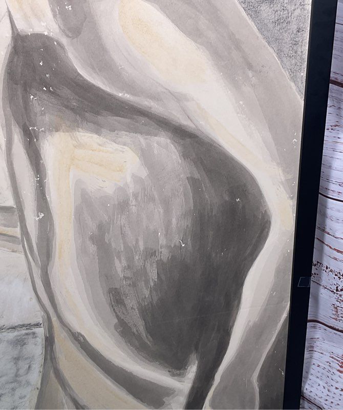 The Cave Artist Framed Drawing Signed by Barbara Katz