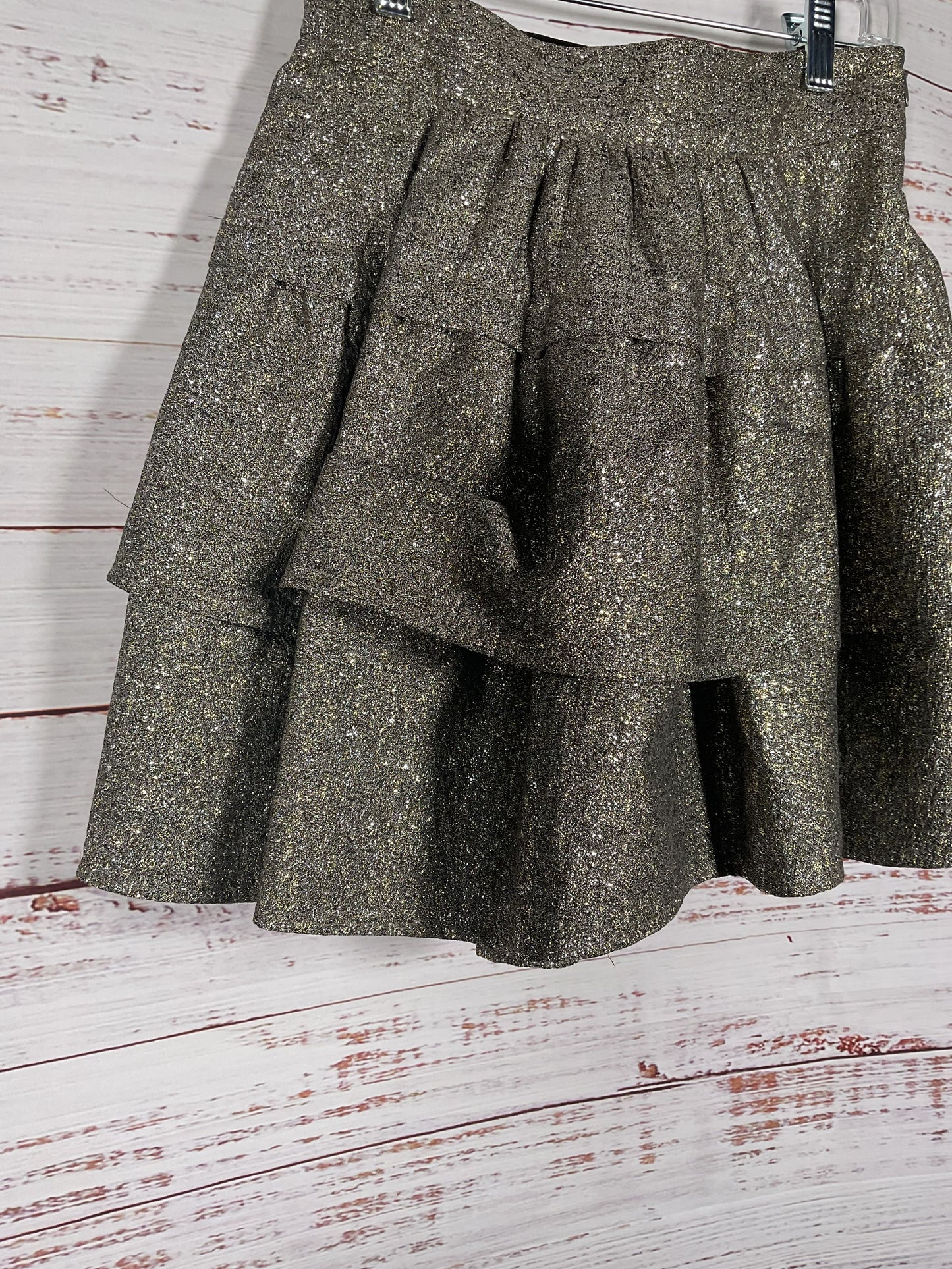 Diane von Furstenberg Gold Layered Skirt - Size 2