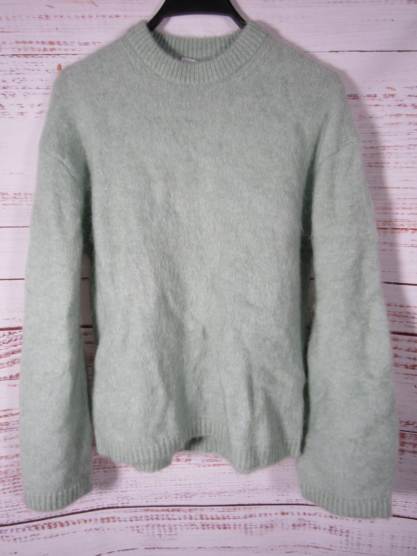 & Other Stories Women's Green Mohair Wool Blend Pullover Sweater Size XS