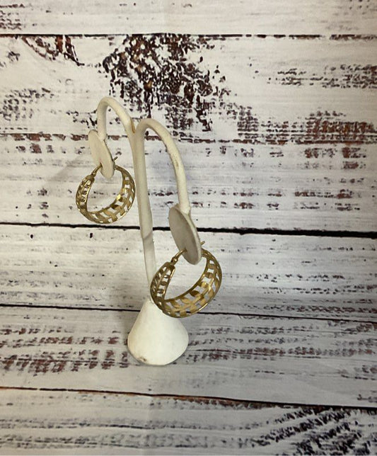 JCM Sterling Silver Gold Tone Earrings
