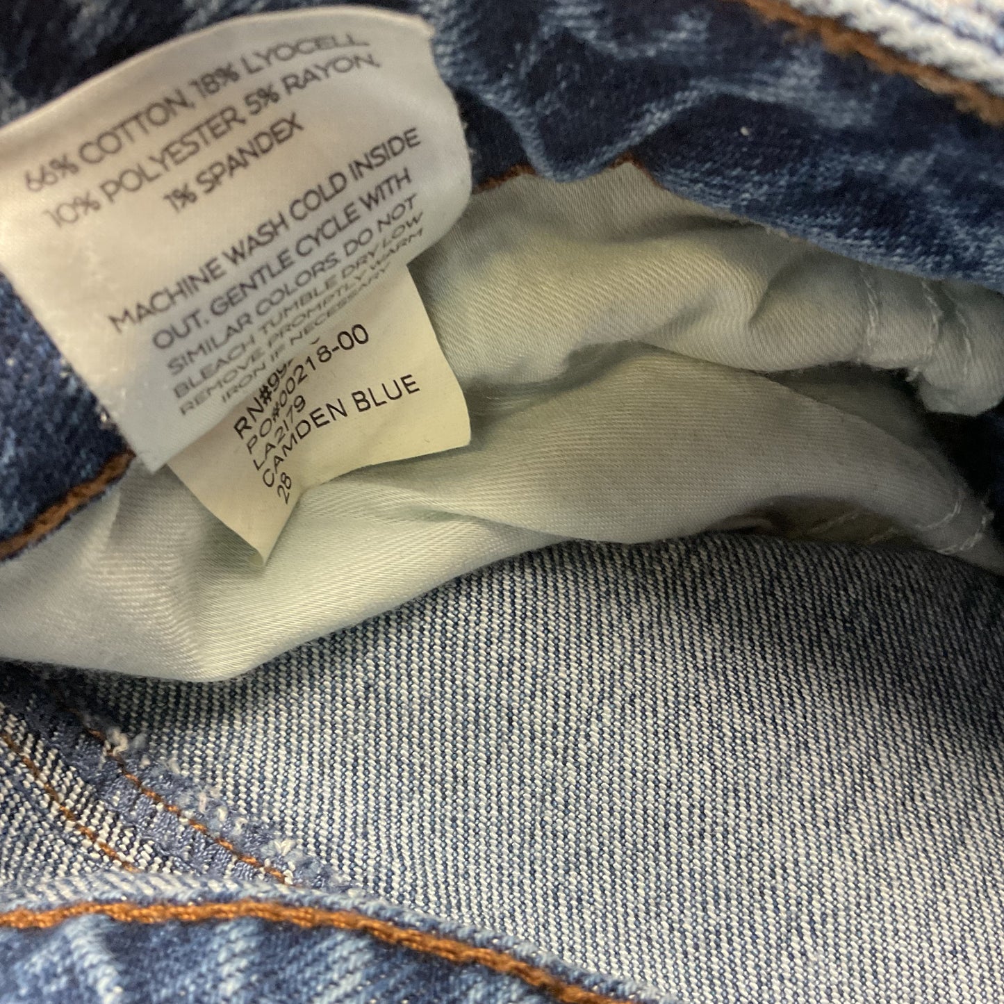Level 99 Camden Blue Faded Denim Jeans Pants - Size 28
