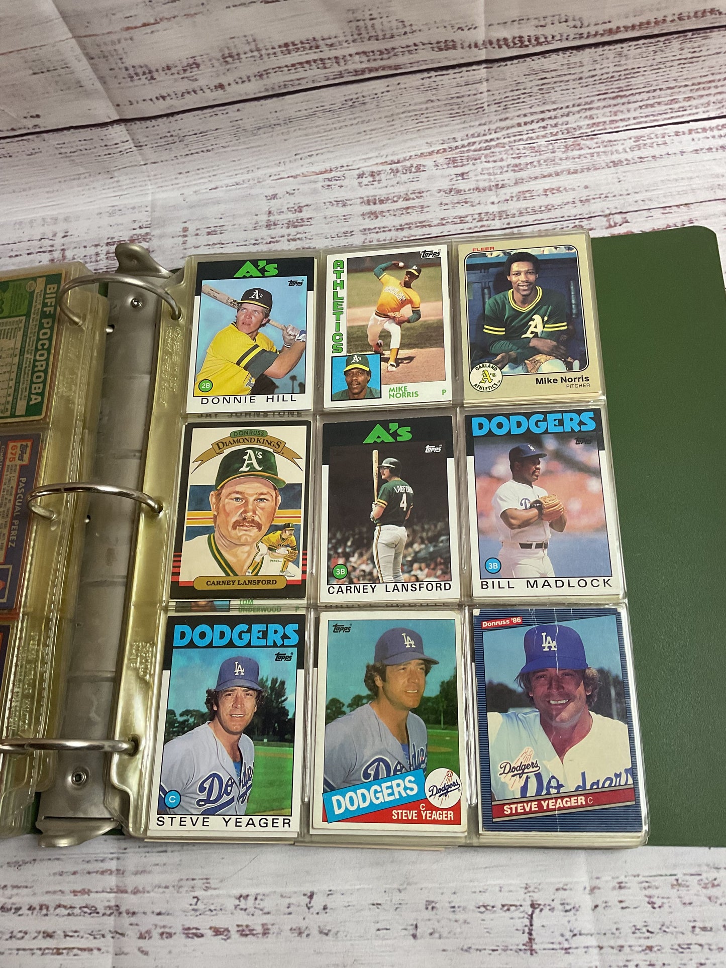 Binder Of Assorted Teams Baseball Cards 80's Fleers Topps