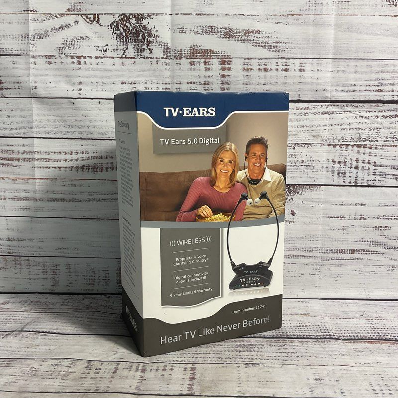 NEW TV Ears 5.0 Digital Television Hearing Aid Headset