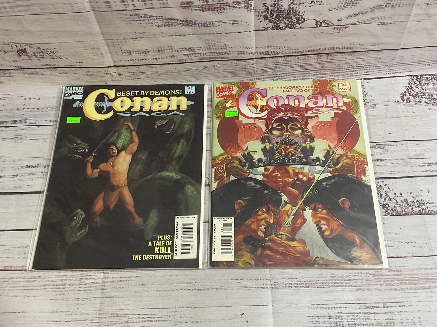 Lot Of 10 Conan Saga Comic Books