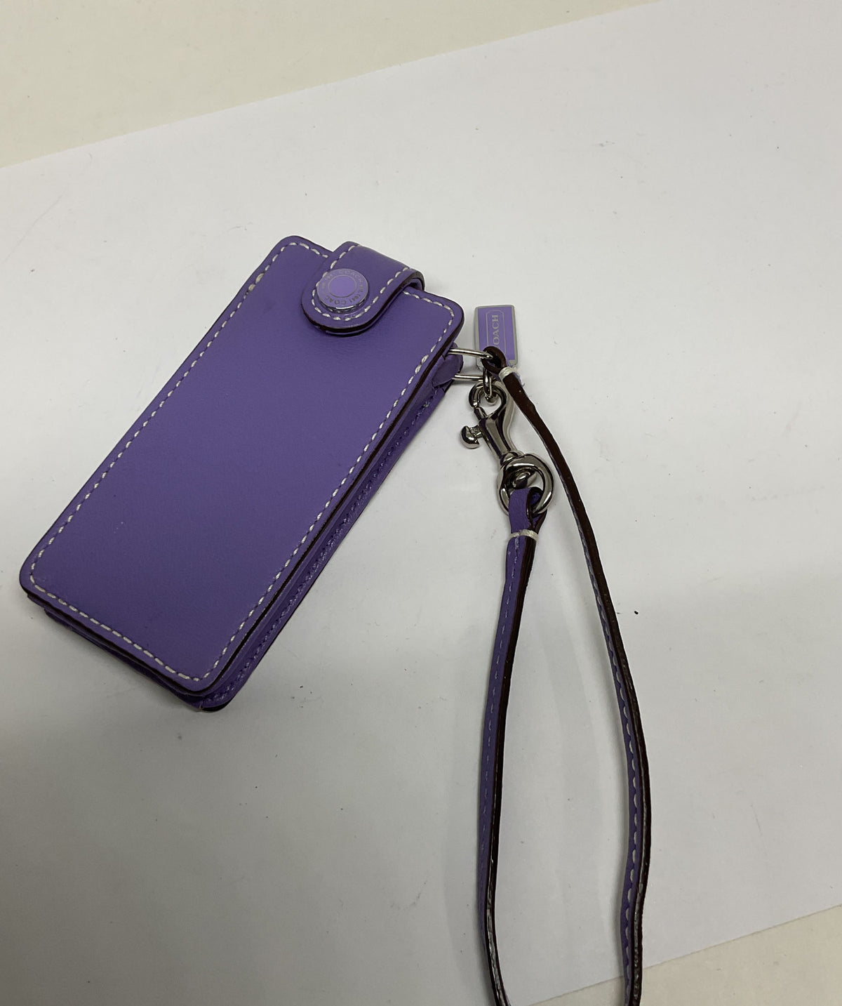 COACH Purple Leather iPod Case