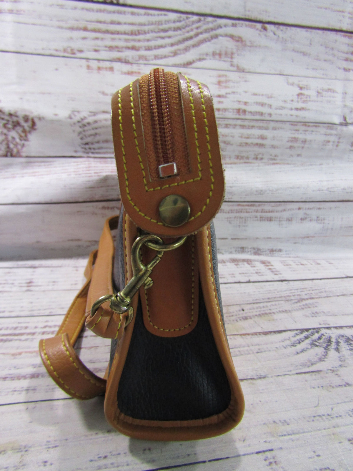 Vintage Marlene's Gaines Women's Leather Crossbody Bag Made Tarzana, California