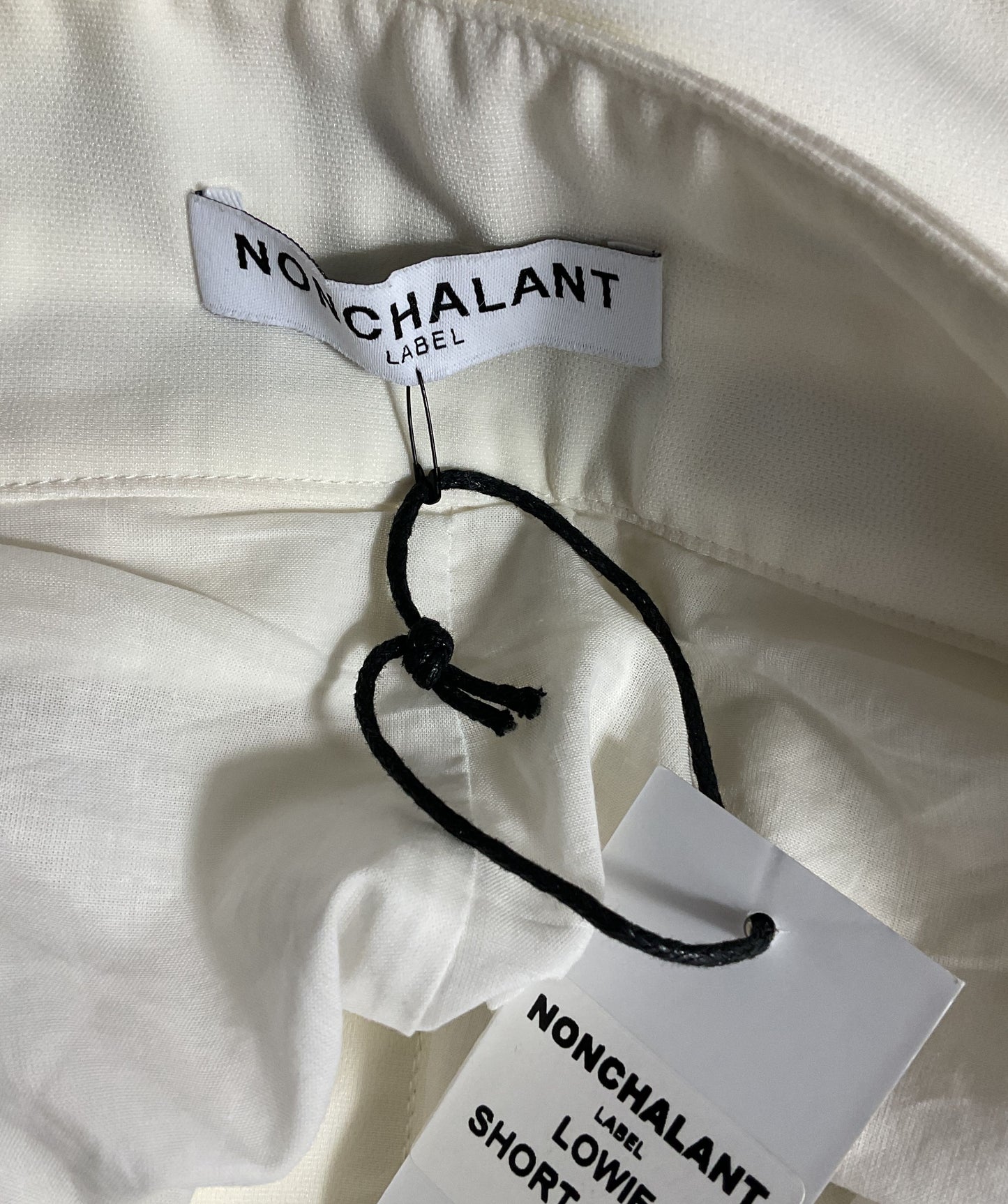 Nonchalant Label Lowie Double-Zip Shorts White XXL