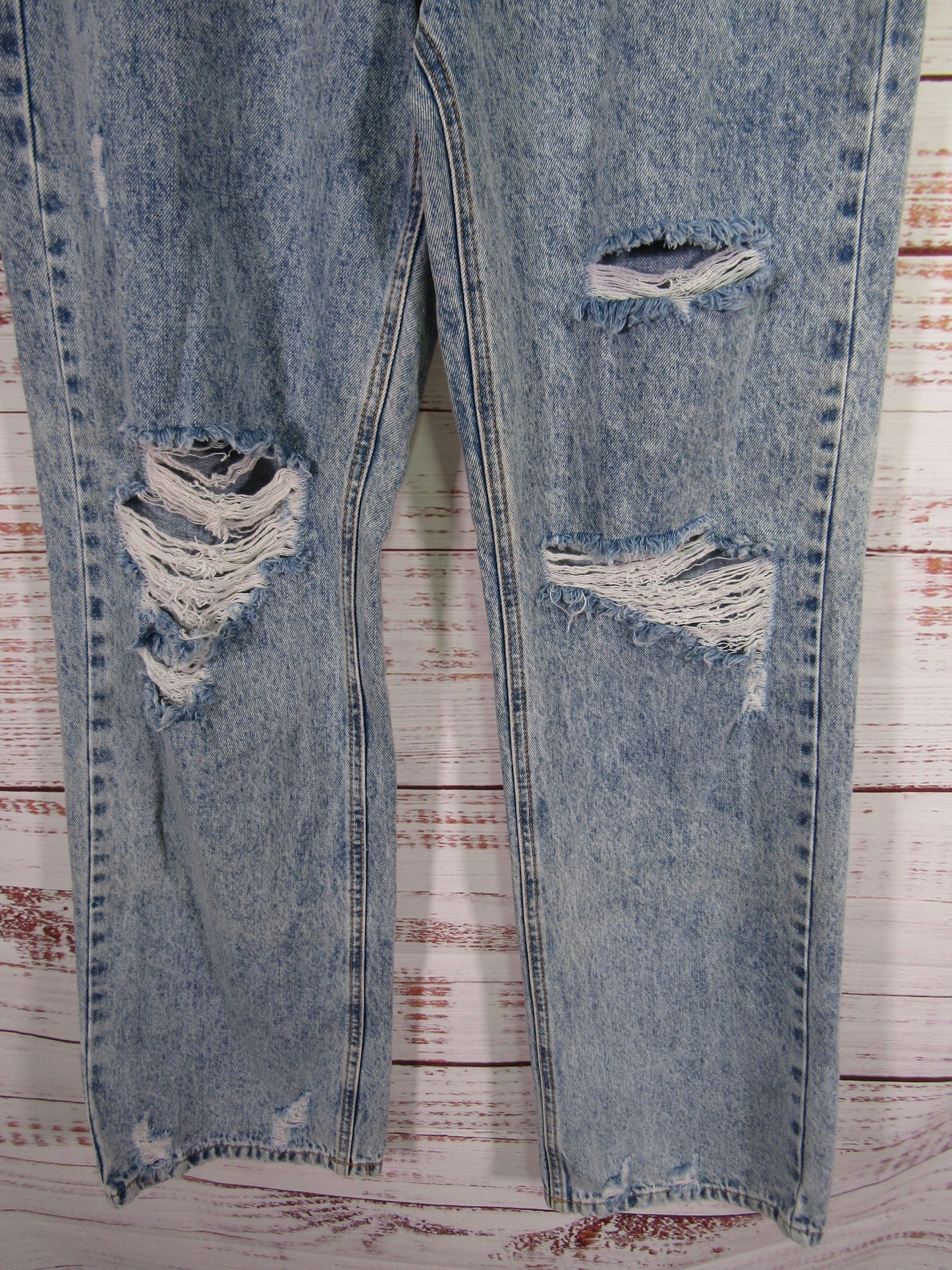 TwentyFourSeven Sydney Women's Blue Distressed Denim Jeans Size 38