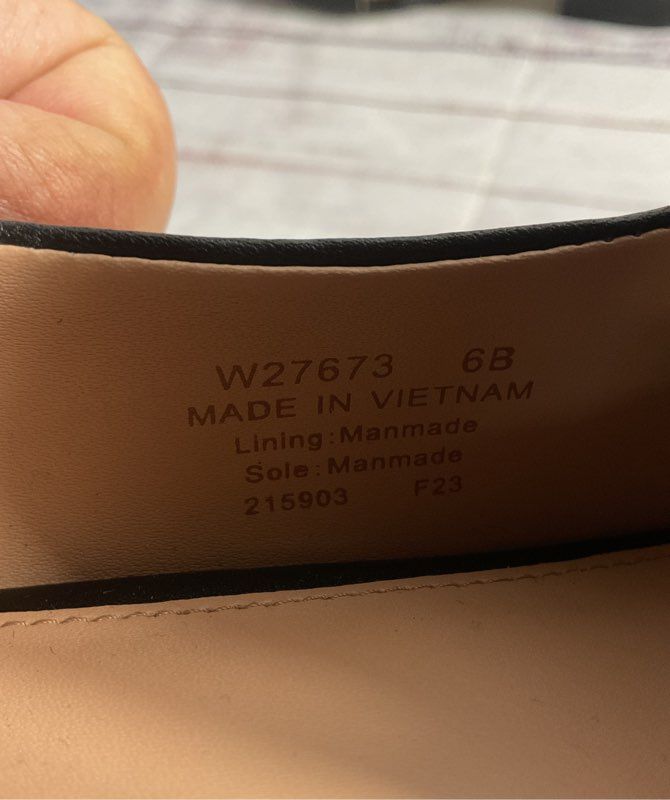 Cole Haan Women's Black Leather Viola Skimmer Flat W27673 Size 6B