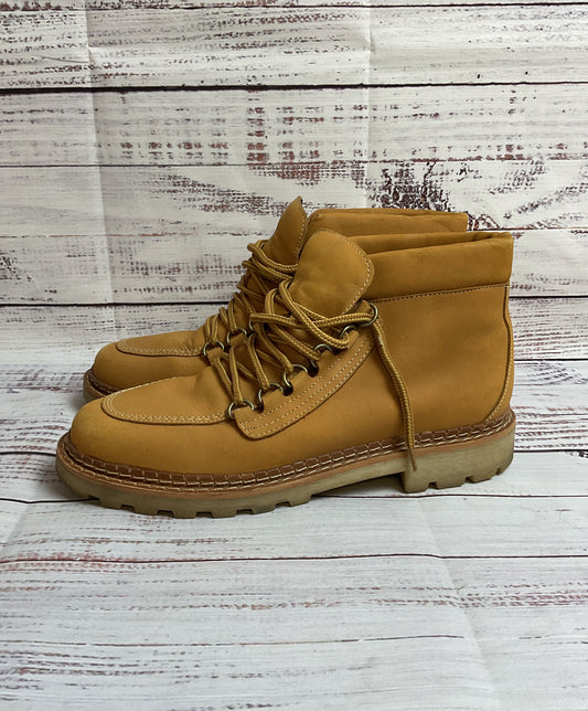 Diba Beige Lace Up Combat Boot Women 6.5