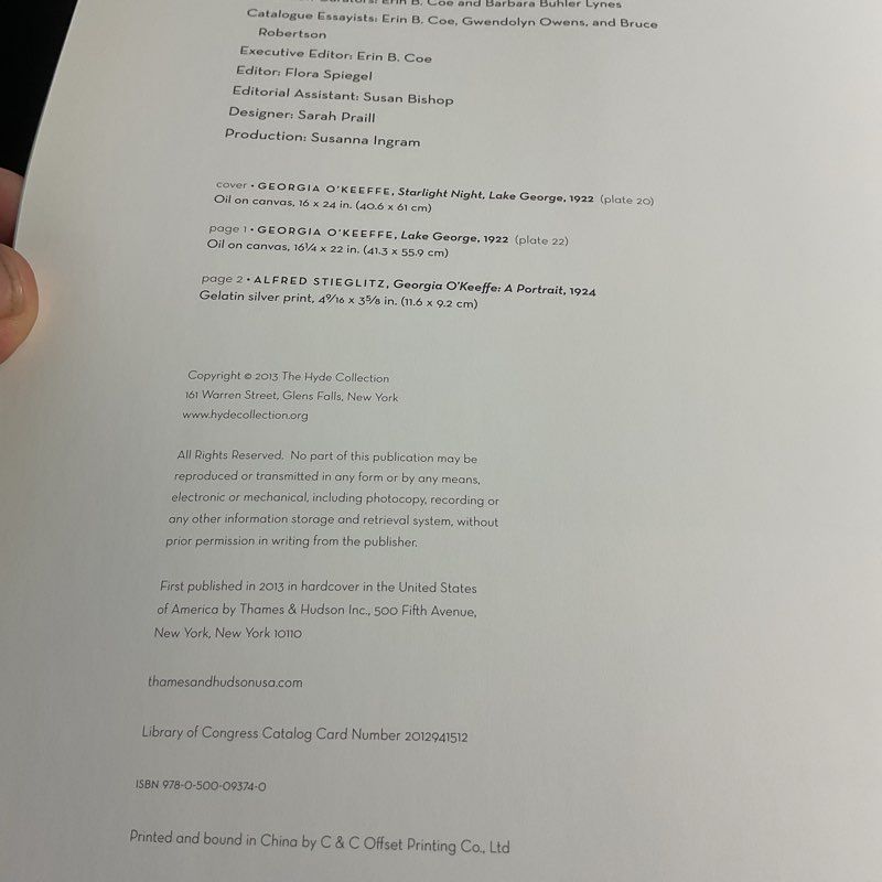 Modern Nature: Georgia O'keeffe And Lake George Hardcover Art Book 2013