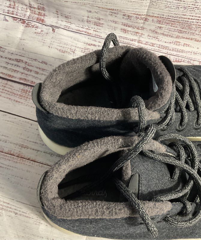 Allbirds Men's Blue Gray Wool Runner Up Mizzle High Top Merino Wool Shoes M10