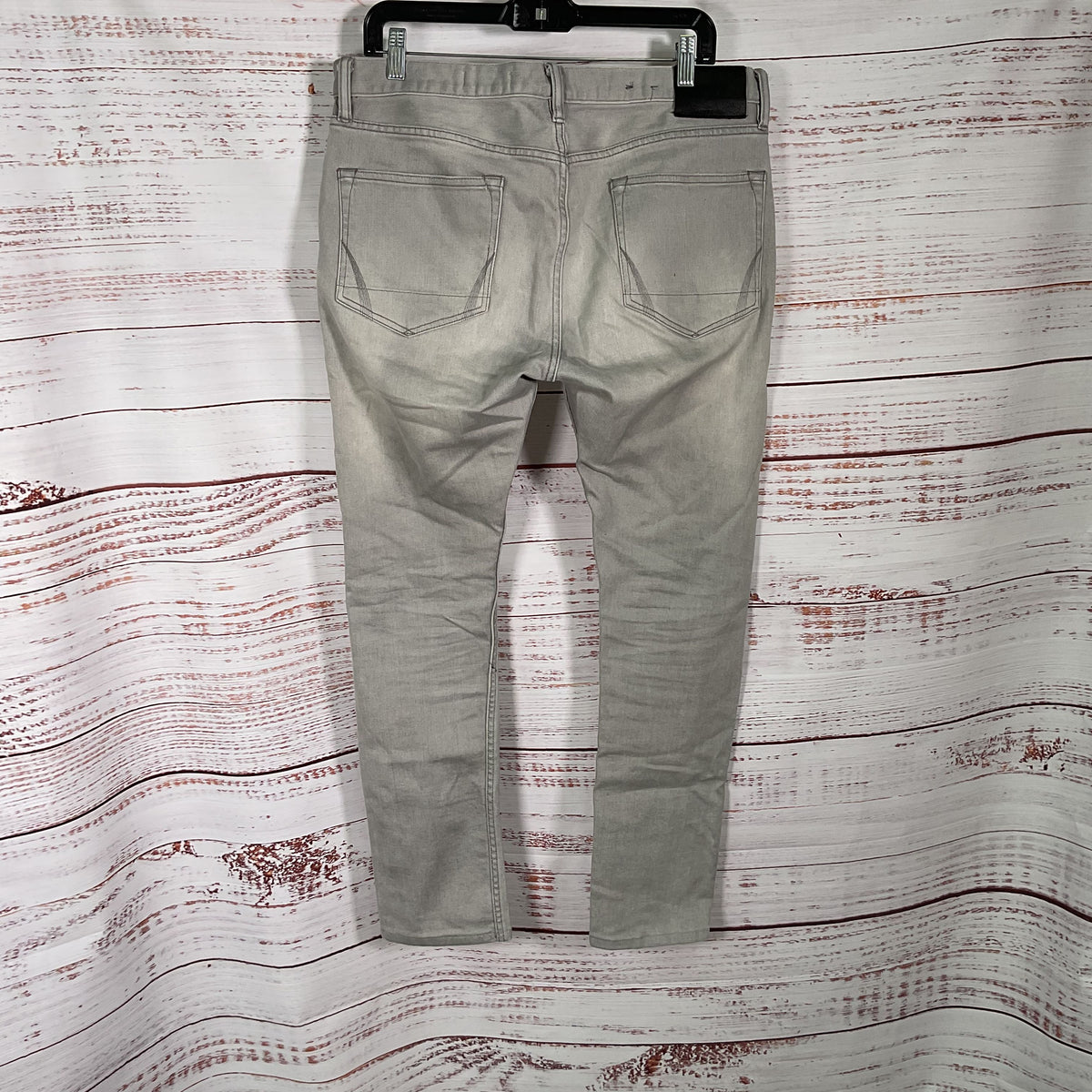 All Saints Gray Cigarette Slim Straight Denim Jeans Pants - Size 34x28