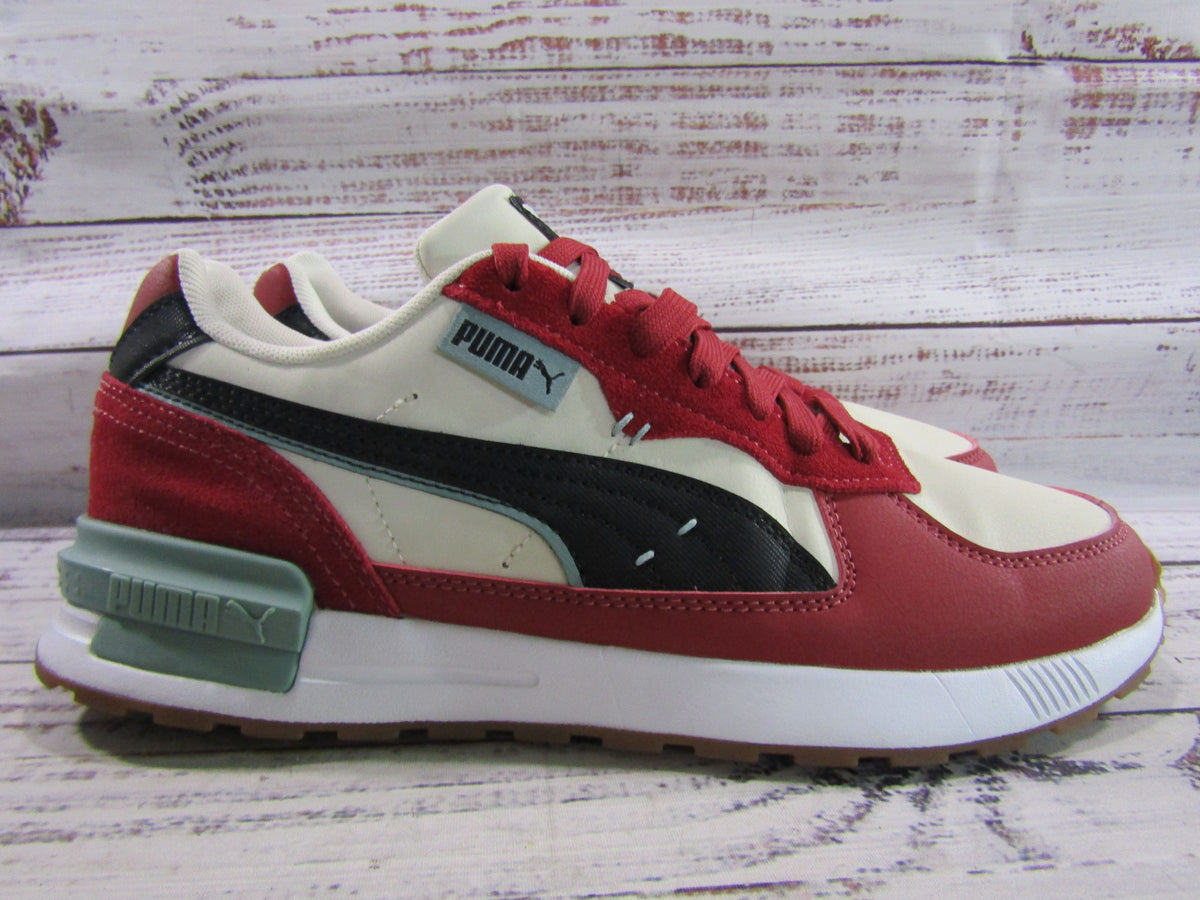PUMA Graviton Greenside Men's Red & White Low Top Sneakers 400684-01
